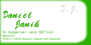 daniel janik business card